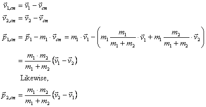 Center of mass calculation