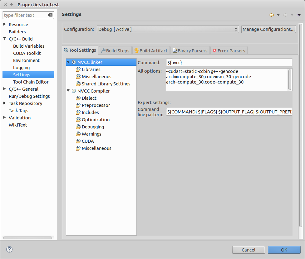 Configure Build Settings