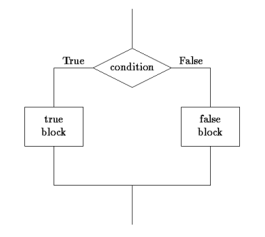 [Two-way branch flow chart]
