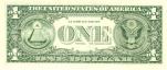 Back One Dollar Bill