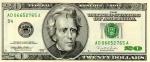 Front Twenty Dollar Bill