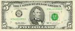 Front Five Dollar Bill