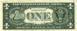 Back One Dollar Bill